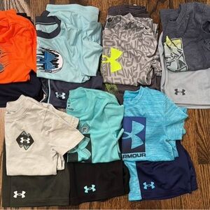 Under Armour Kids' T-Shirts - Orange, Blue, Gray, and Teal